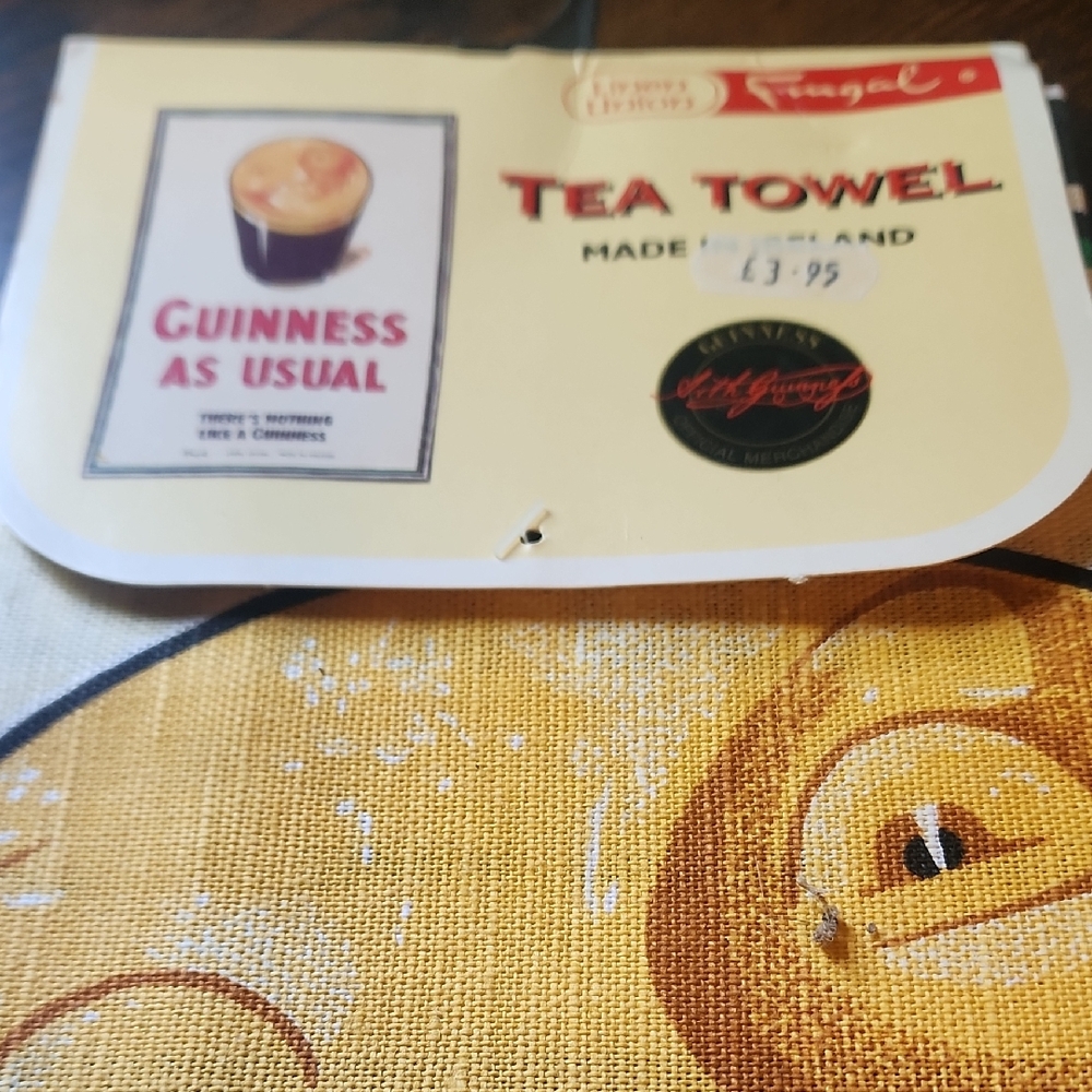 Guinness Cream and Black Tea Towel Fungal